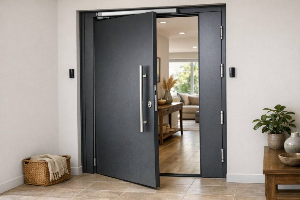 Cómo convertir una puerta batiente convencional en un acceso automático y cómodo en tu vivienda